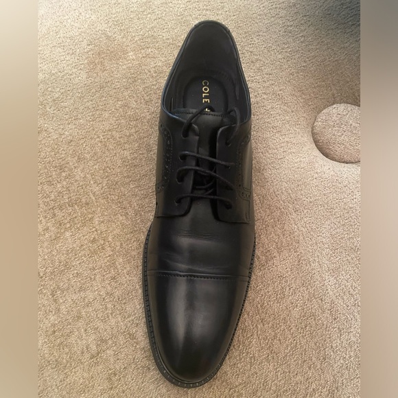 BRAND NEW COLE HAAN BLACK BUCKLAND CAP OXFORDS - Picture 1 of 6